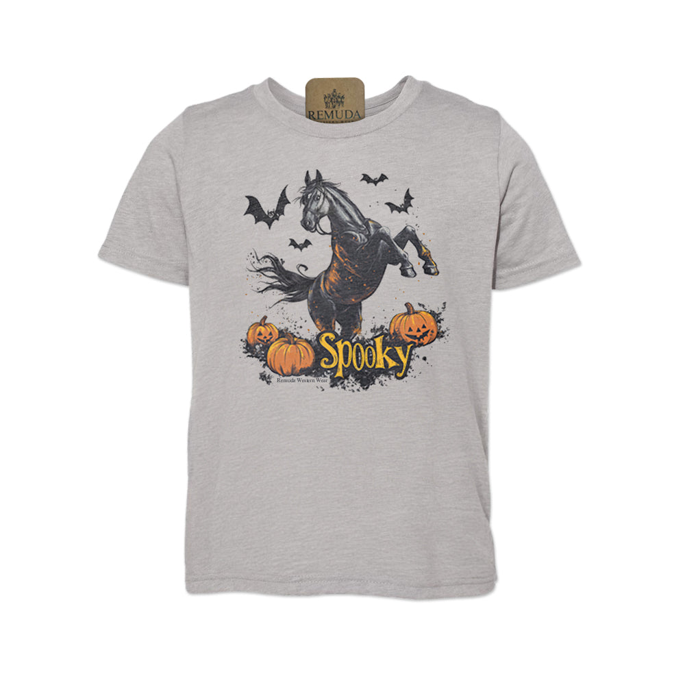 SPOOKY - Youth Western Horse Halloween Tee