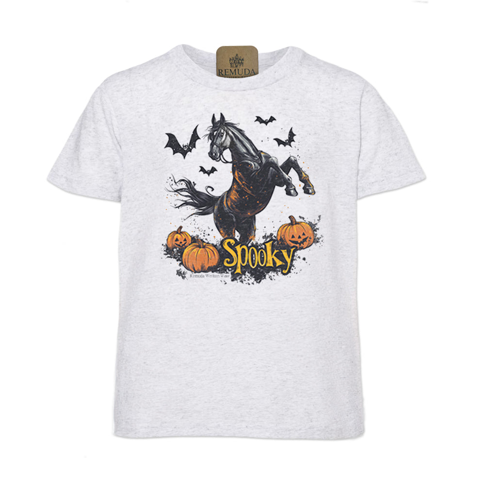 SPOOKY - Youth Western Horse Halloween Tee