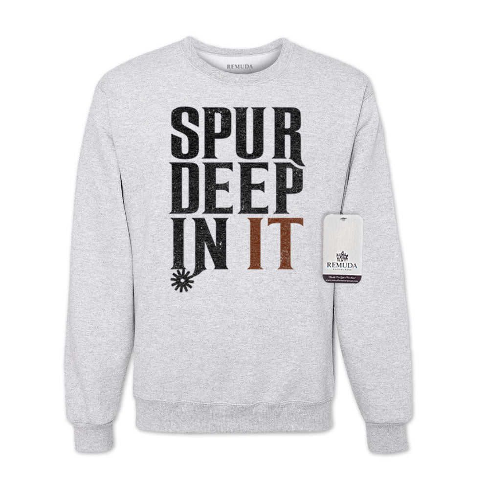 Spur Deep In It - Adult Unisex Western Sweatshirt
