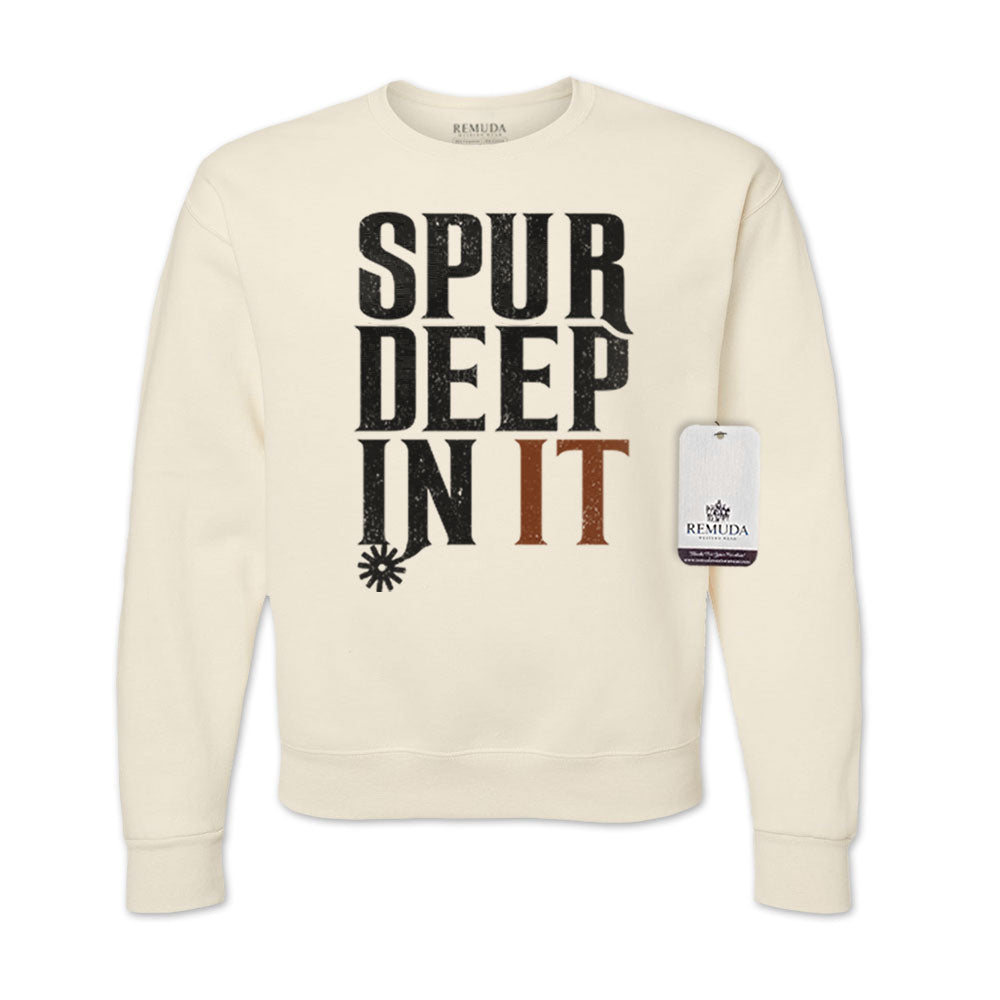 Spur Deep In It - Adult Unisex Western Sweatshirt