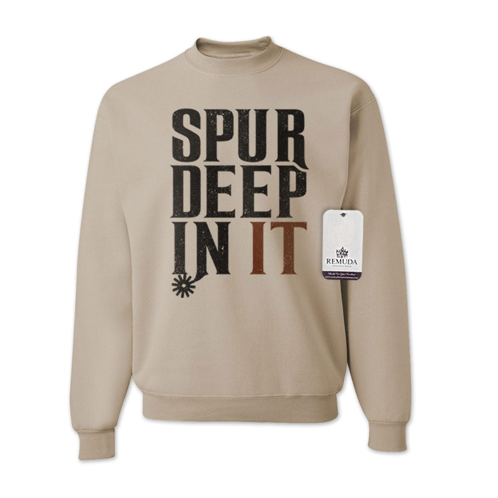 Spur Deep In It - Adult Unisex Western Sweatshirt