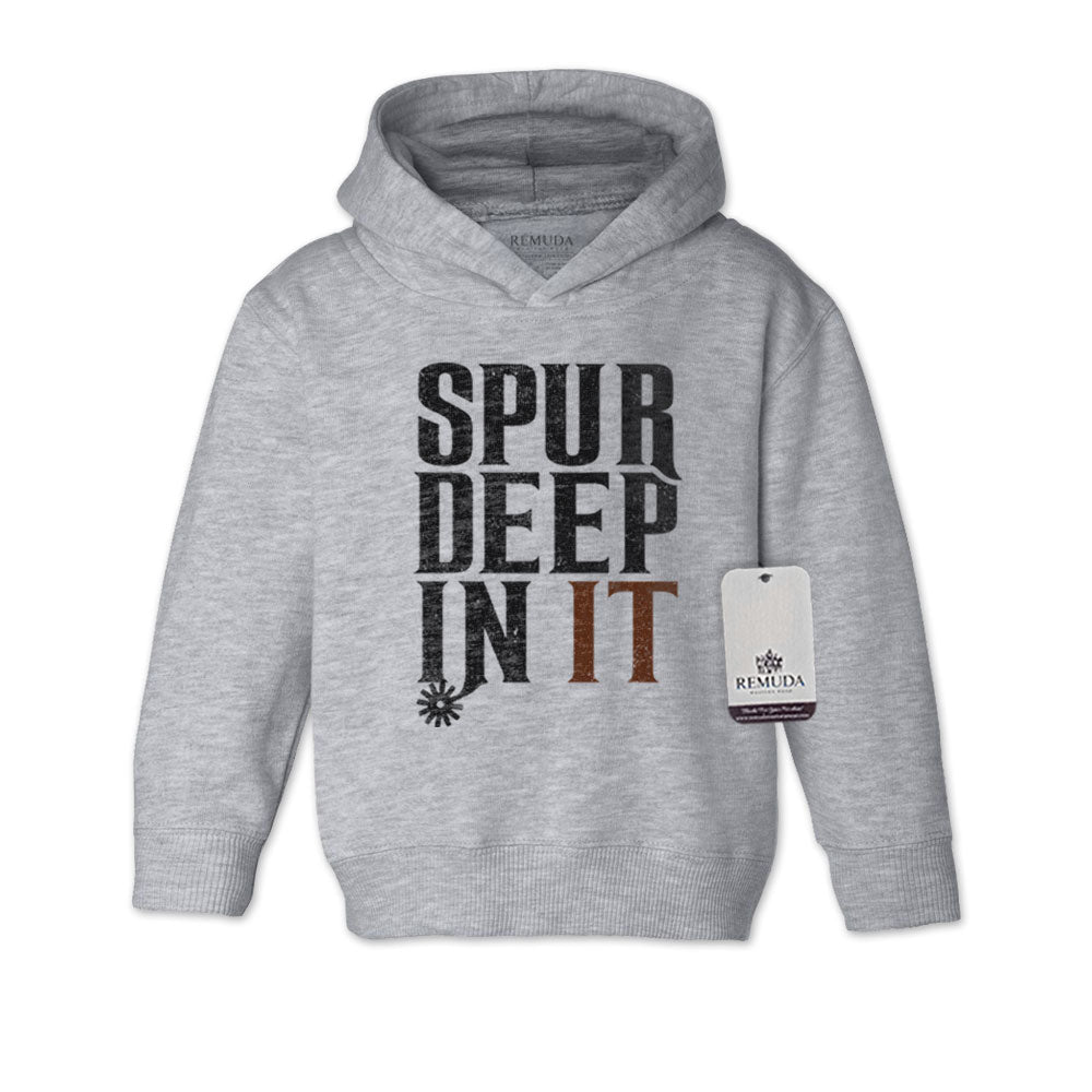 Spur Deep In It - Toddler Western Pullover Hoodie