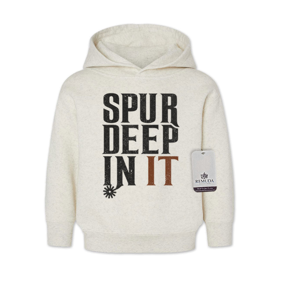 Spur Deep In It - Toddler Western Pullover Hoodie