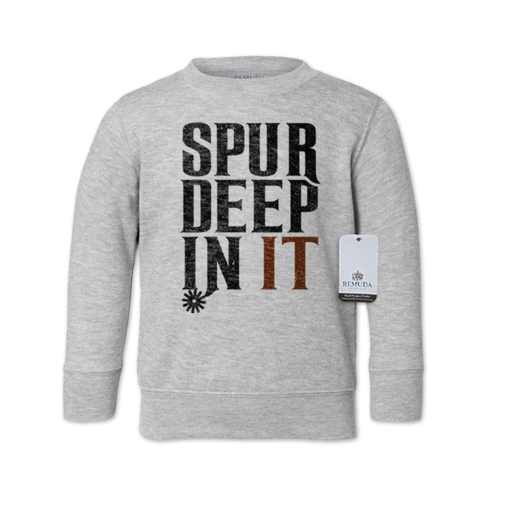 Spur Deep In It - Western Toddler Sweatshirt