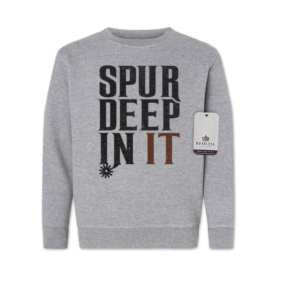Spur Deep In It - Western Youth Sweatshirt