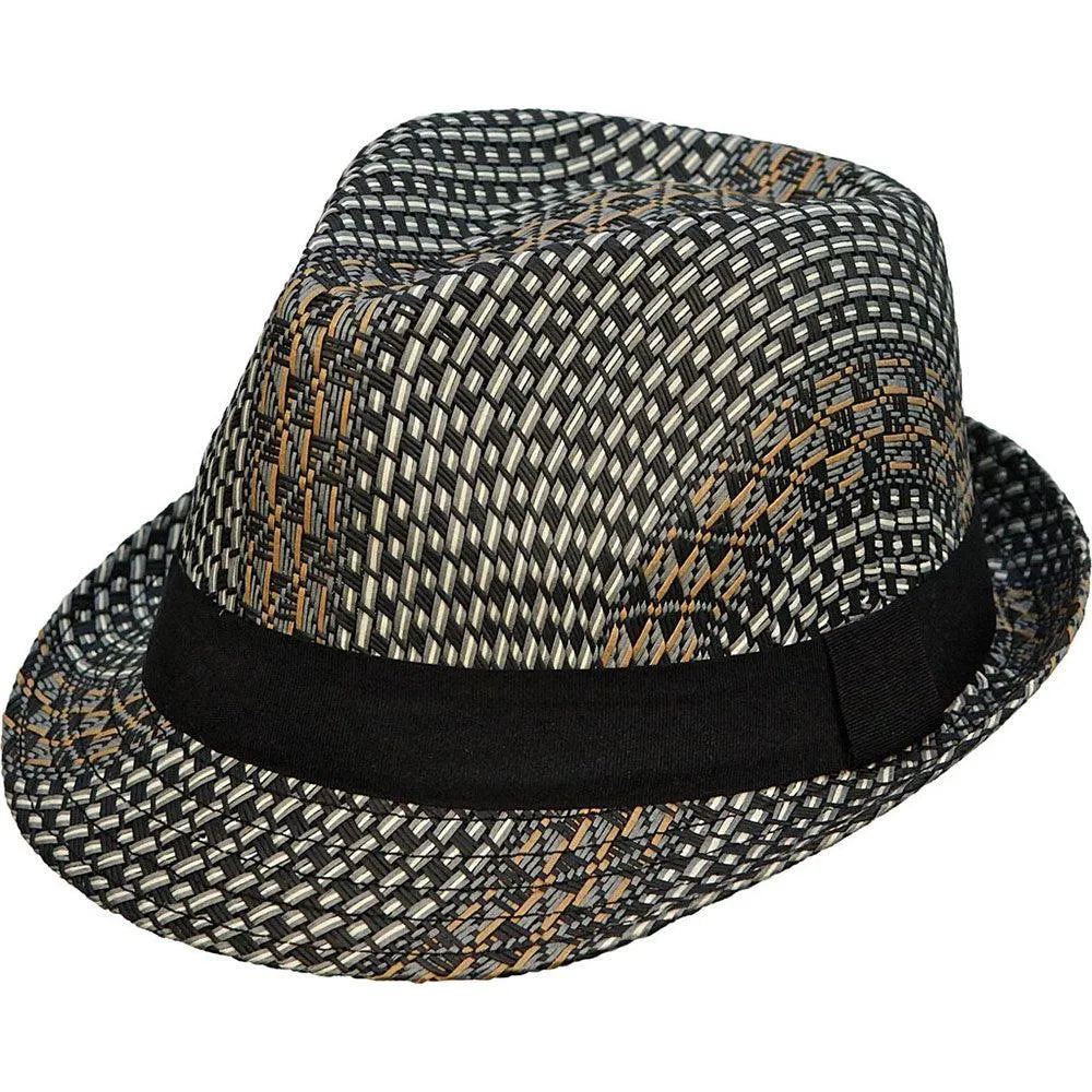 Deadwood Trading Domino - Straw Fedora Hat
