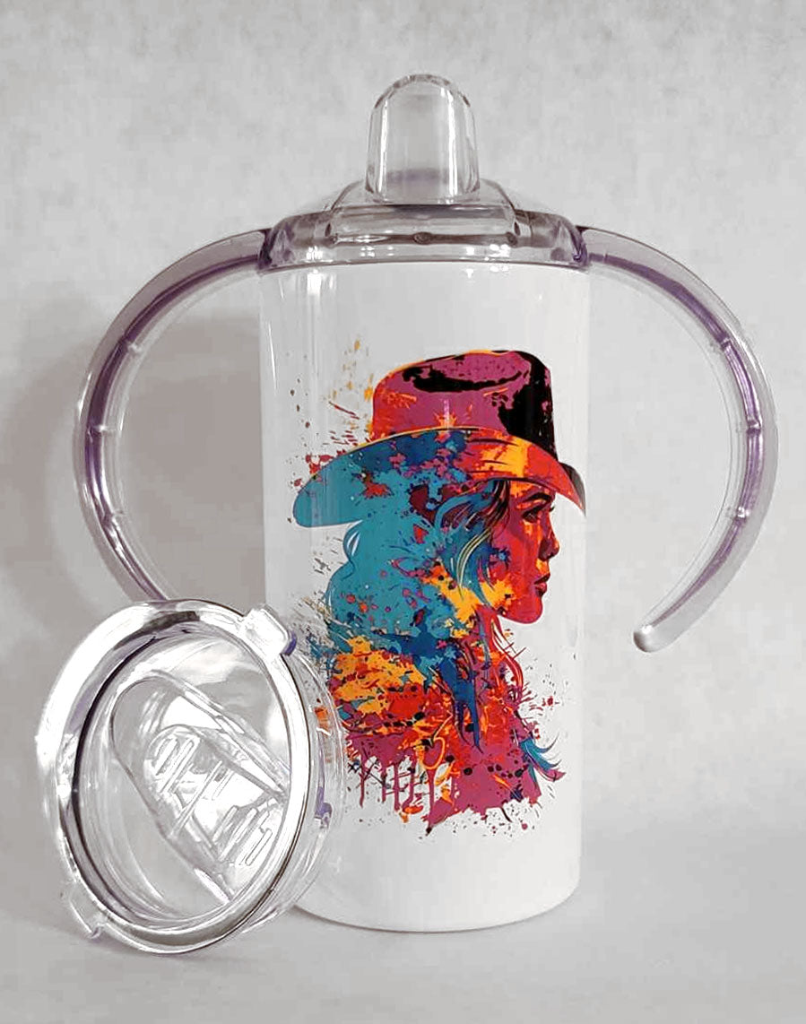 THE NEON COWGIRL - Infant & Toddler Western Sippy Cup
