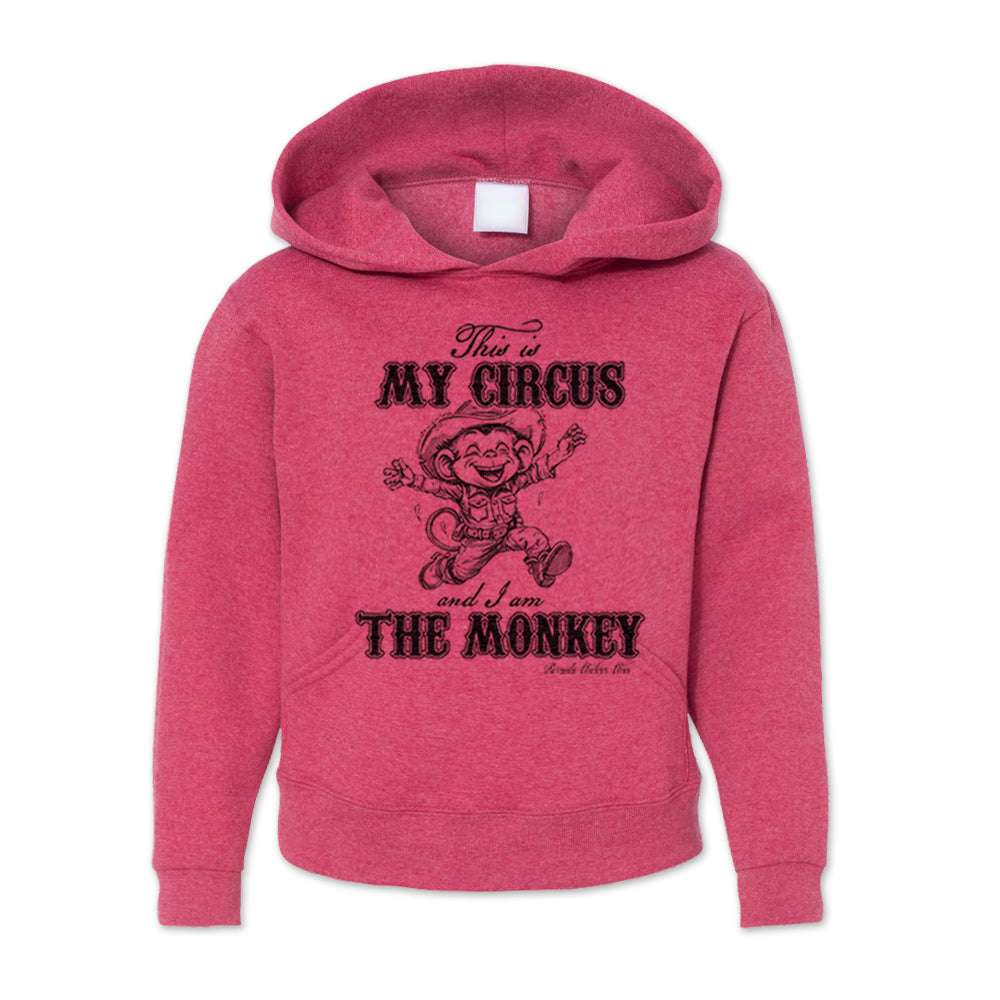THIS IS MY CIRCUS AND I AM THE MONKEY Youth Western Pullover Hoodie