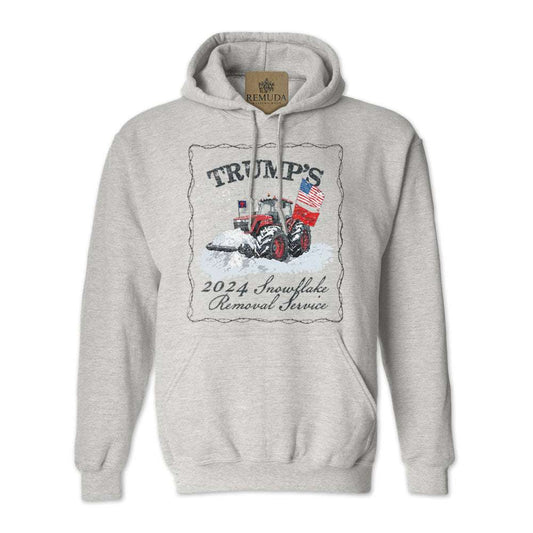 Trump's Snowflake Removal Service 2024 -  Adult Unisex Western Pullover Hoodie