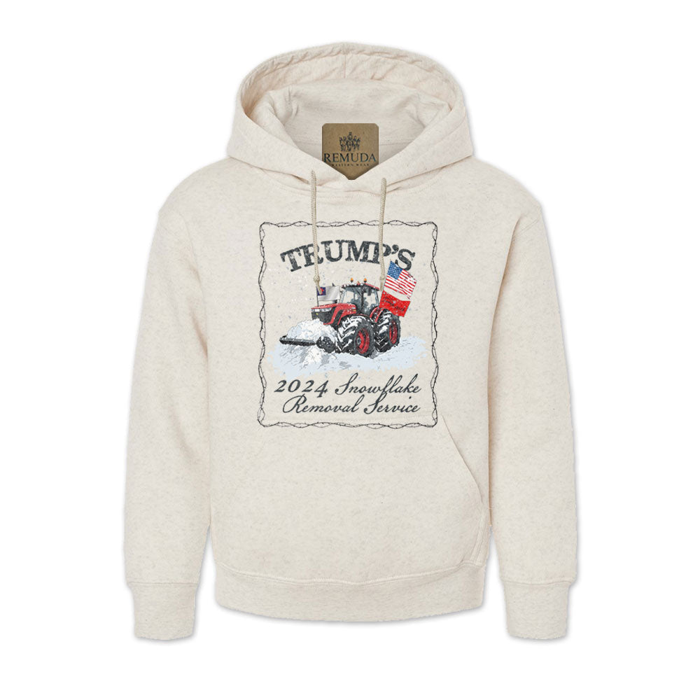 Trump's Snowflake Removal Service 2024 -  Adult Unisex Western Pullover Hoodie