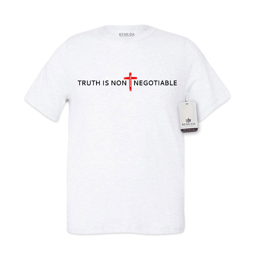 Truth Is Non Negotiable - Adult Unisex Western Tee T-Shirt - Sale Profits Go to Turning Point USA