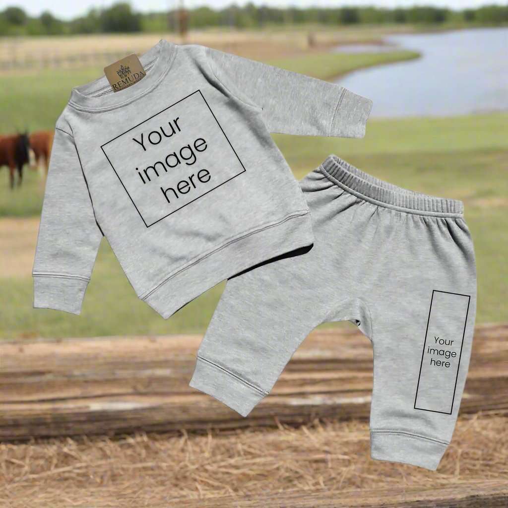 Blank 2 Piece Infant Outfit for Custom Designs