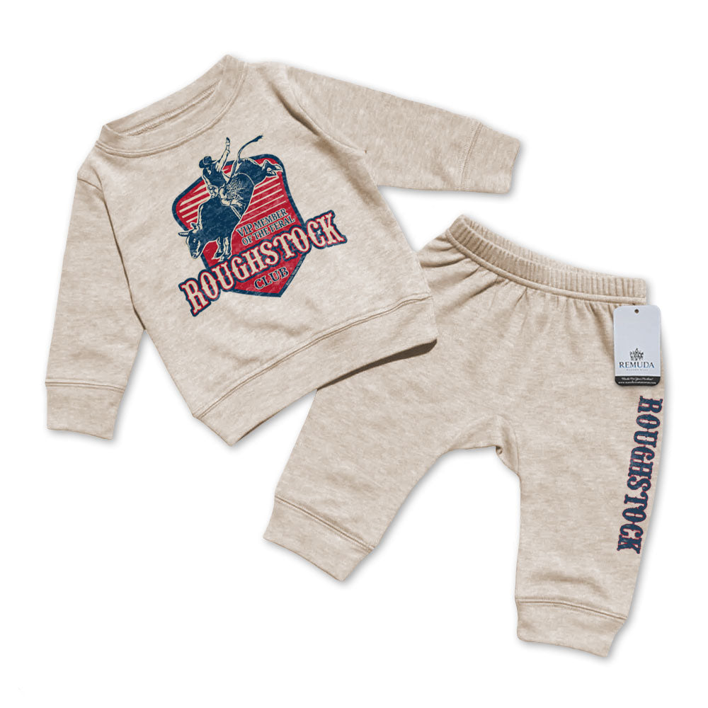 Feral Roughstock Club - Infant Western 2 Piece Sweatsuit