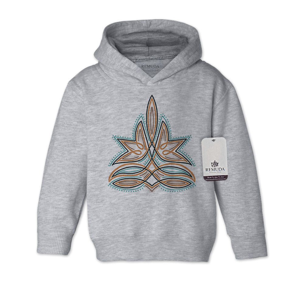 Western Boot Stitch - Toddler Kids Western Pullover Hoodie