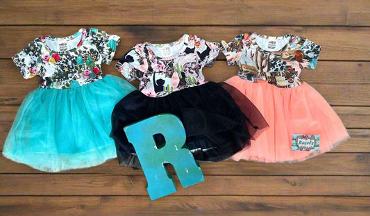 Western Party Dress for Girls, TUTU Cowgirl Outfit