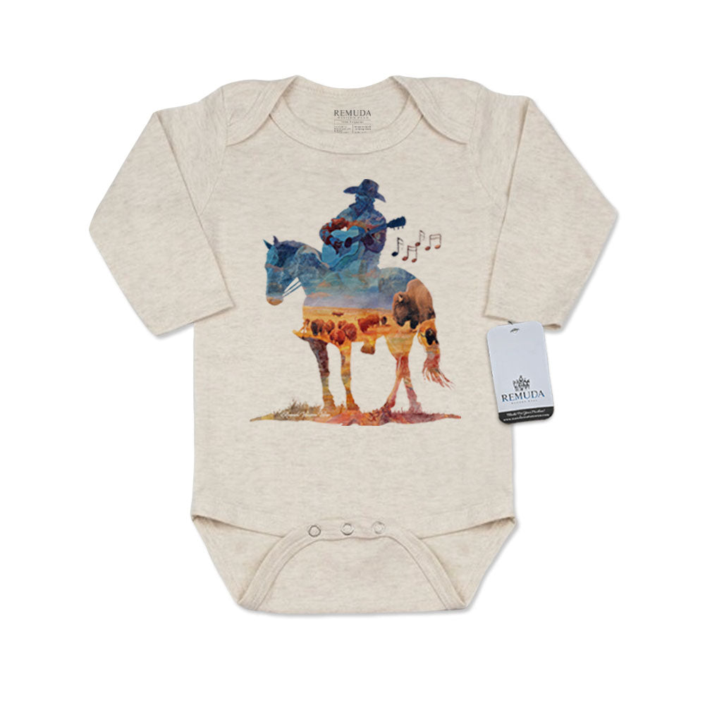 Where The Buffalo Roam - Infant One Piece Western Romper