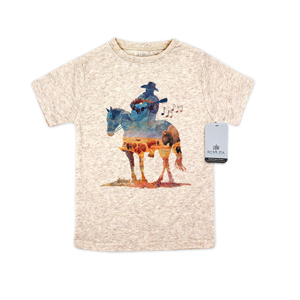 Where The Buffalo Roam - Watercolor Western Toddler Tee T-Shirt