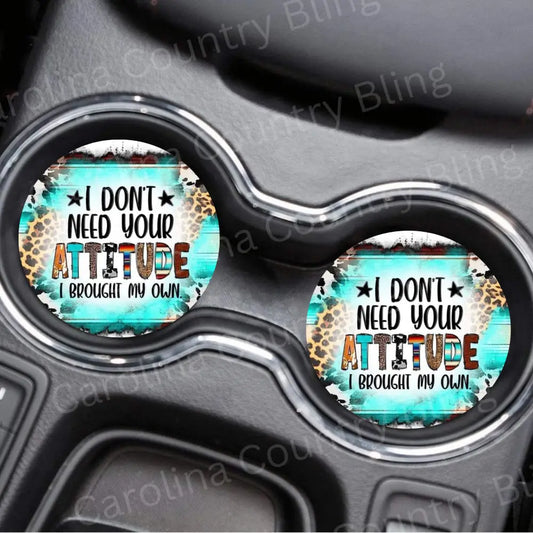 Your Attitude - Car Coasters
